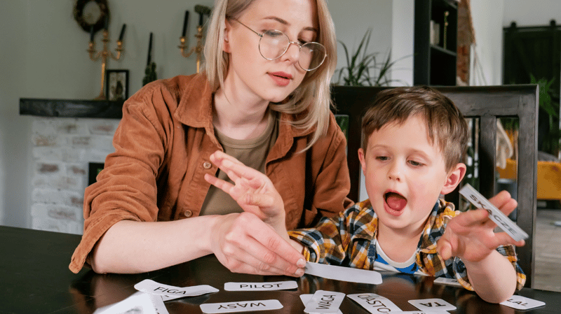 Mother child learning