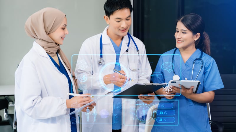 Doctors using AI
