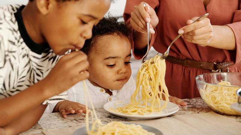 Children eating