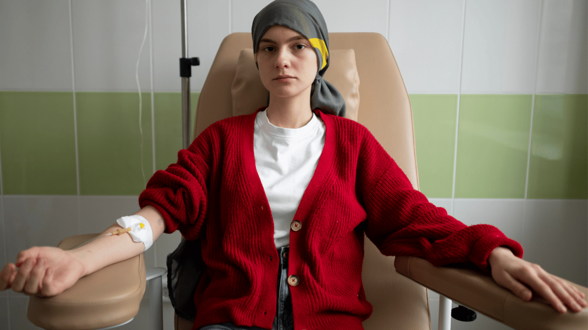Patient receiving chemo