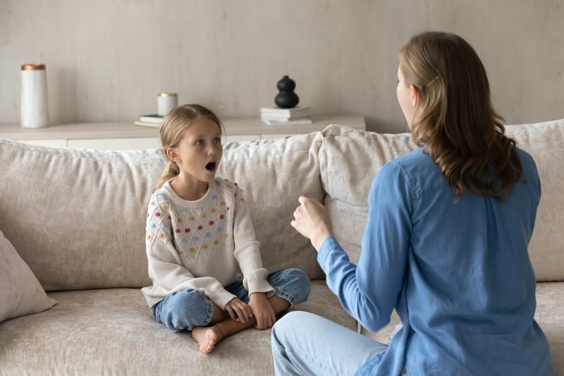Stuttering child