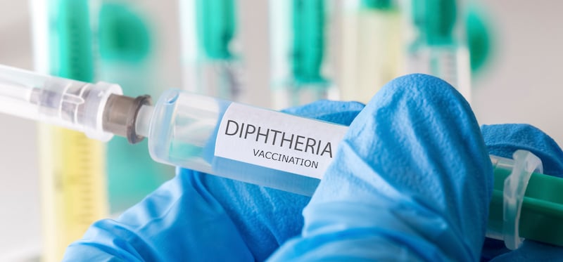 Holding diphtheria vaccine