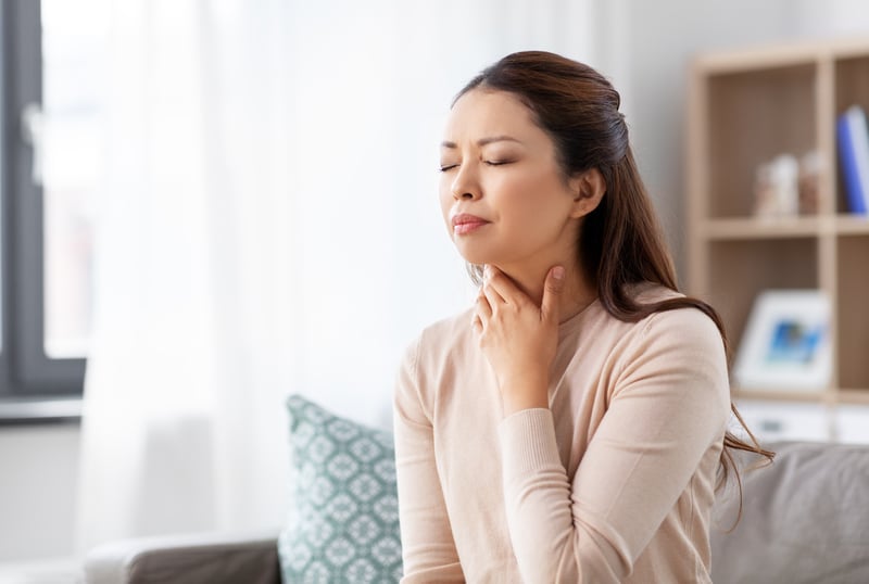 Sore throat women