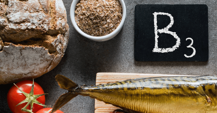 Numerous sources of vitamin b3 such as fish and whole-wheat bread