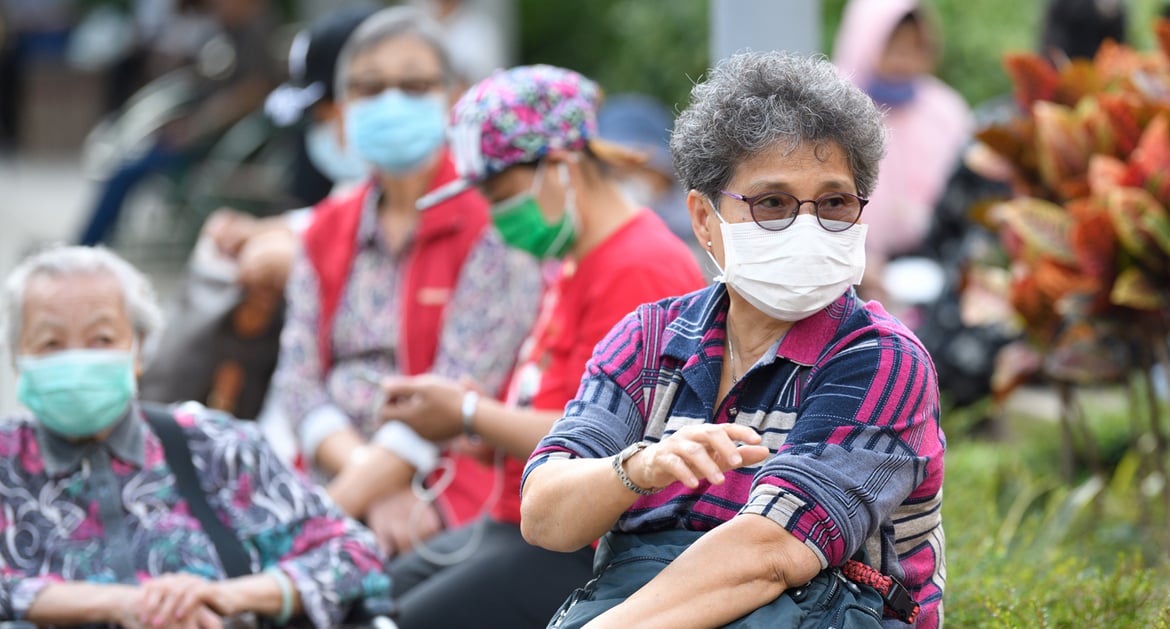疫情期間的老人家