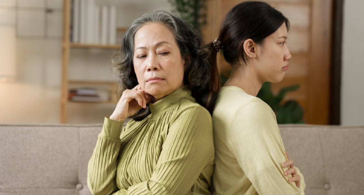 兩母女出現意見分歧