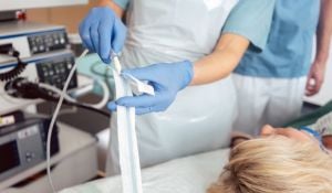 doctor performing gastroscopy