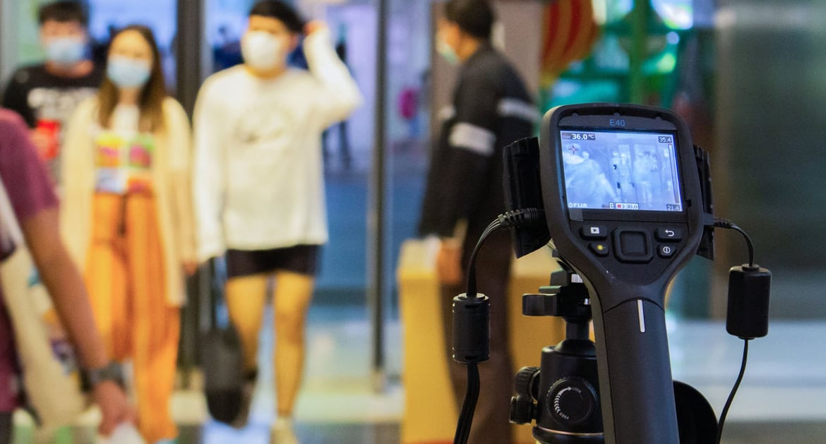 Border scanning for coronavirus symptoms