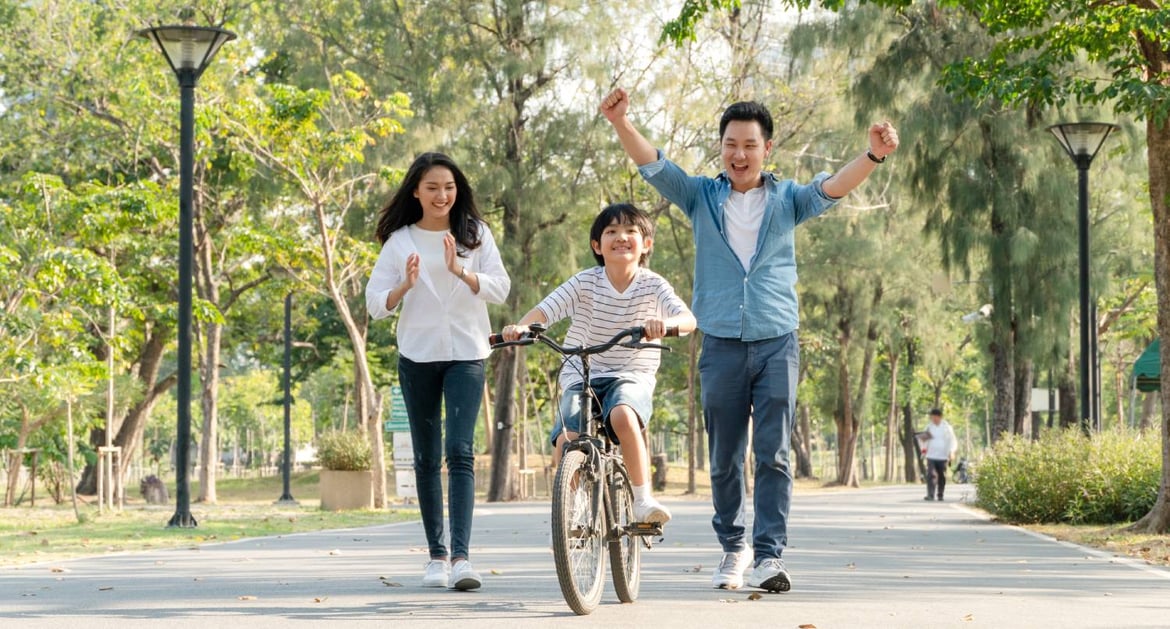 Happy family with healthcare insurance from Better Health