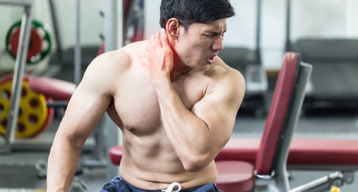 男子出現肌肉痛
