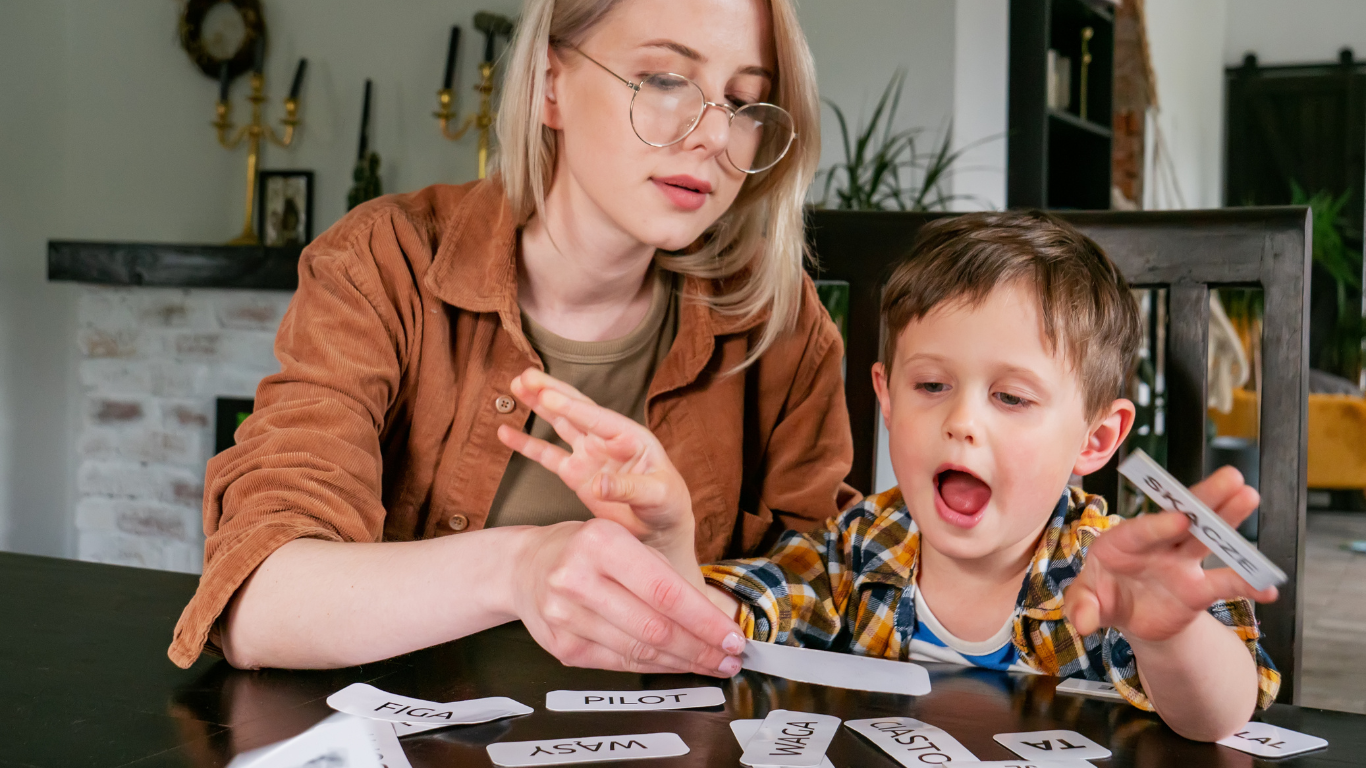 Mother child learning