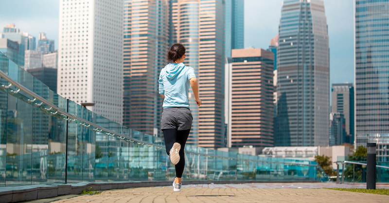 維持跑步習慣的女性