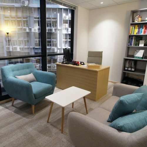 friendly reception area