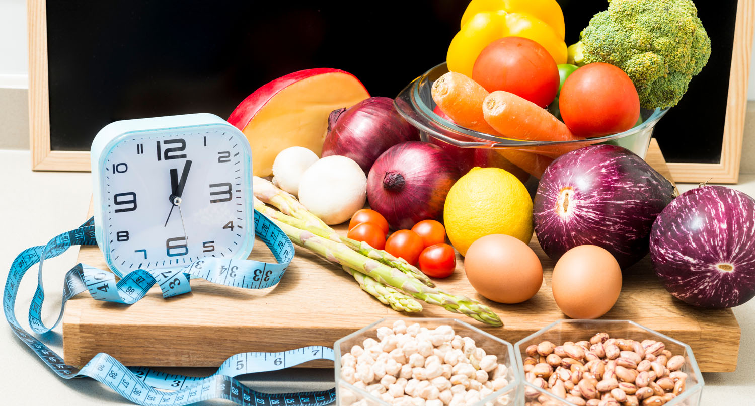 168斷食法所需時鐘、軟尺和健康蔬菓