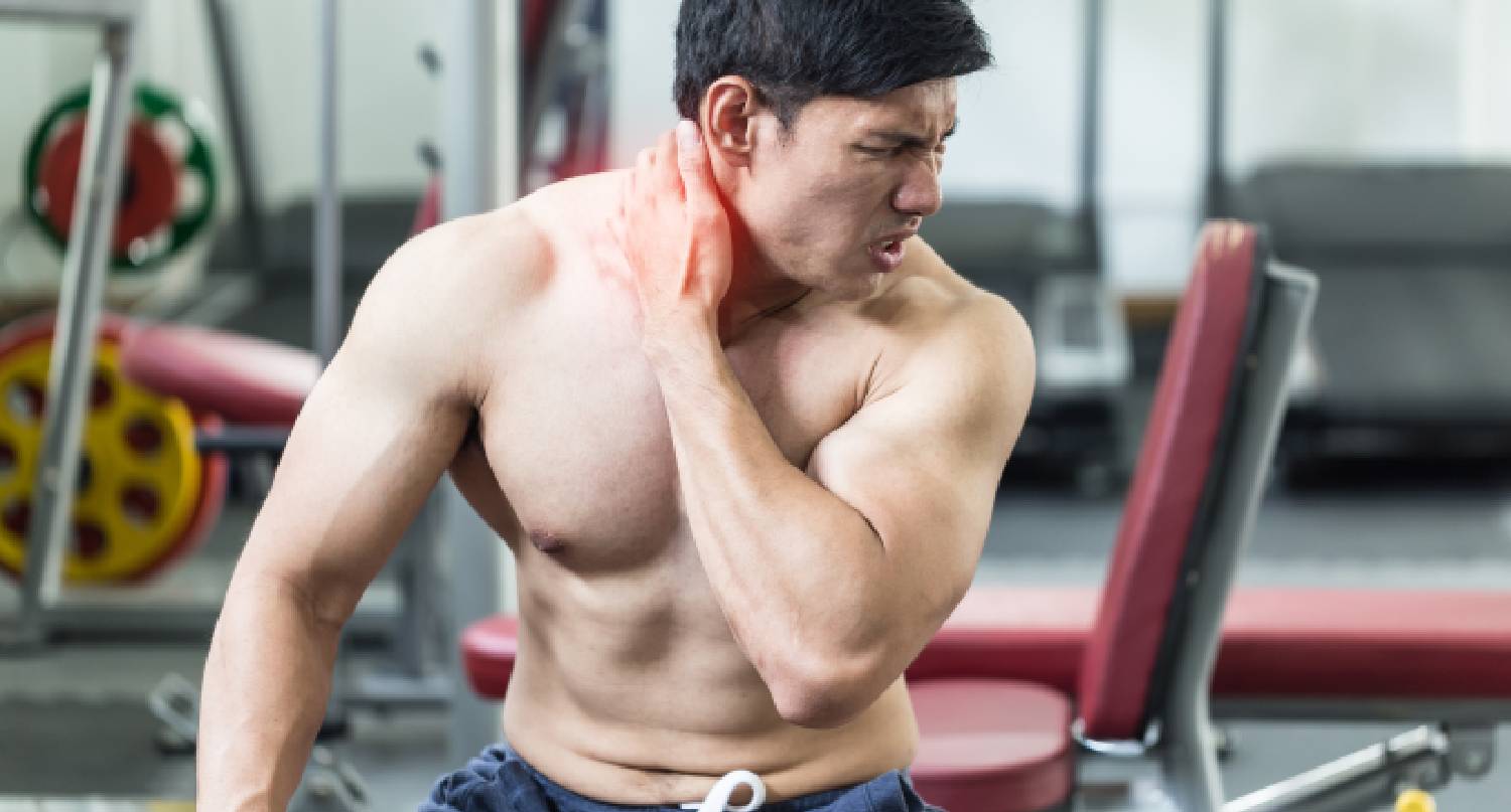 男子出現肌肉痛